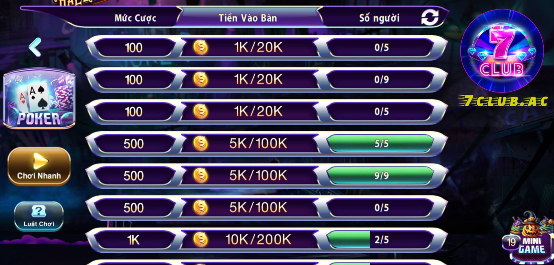 game bài đổi thưởng 7club