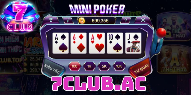 game mini poker huong dan luat choi mini poker tren 7club 3